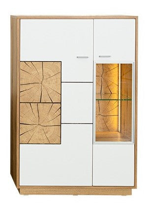Set Living Urbano White Cu Polita, 285 cm