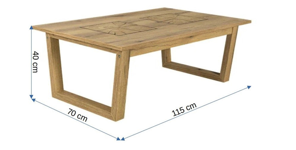Masa Cafea Urbano White, Natur, 115 Cm