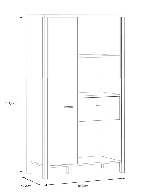 Biblioteca Hight Rock 86.3 Cm