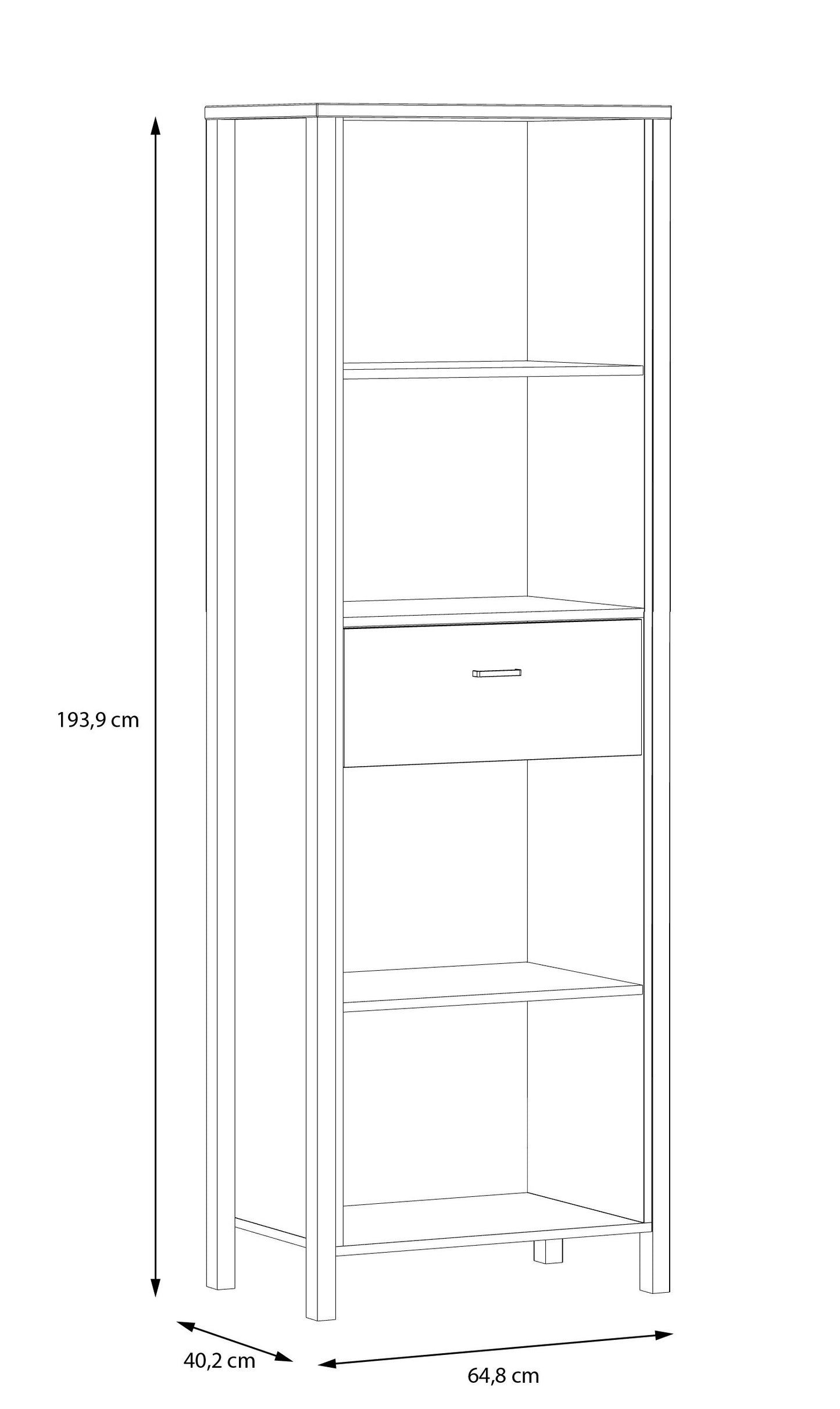 Biblioteca Hight Rock 64.8 Cm