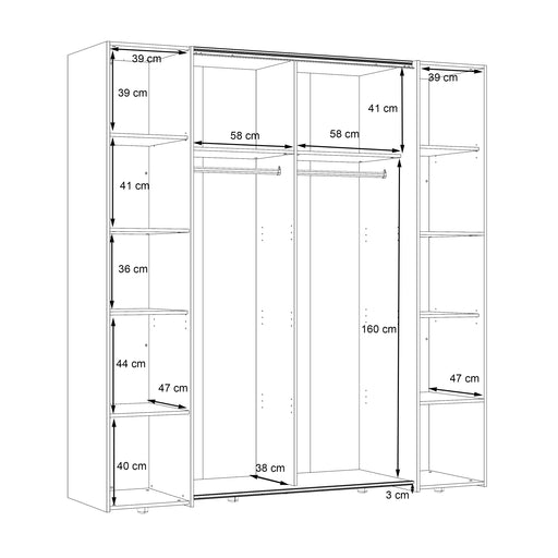 Dulap Energy Alb, 200 Cm