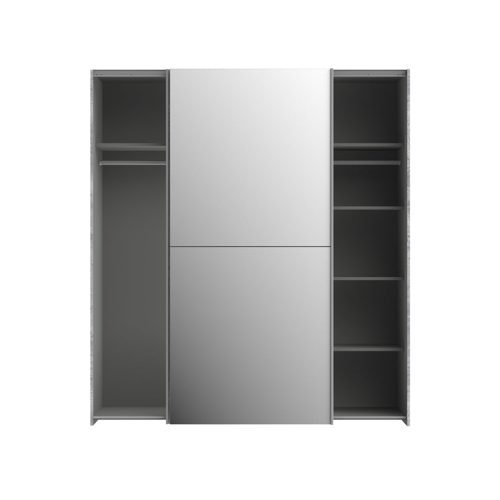 Dulap Kalis Beton Optic Gri Deschis, 170.3 Cm