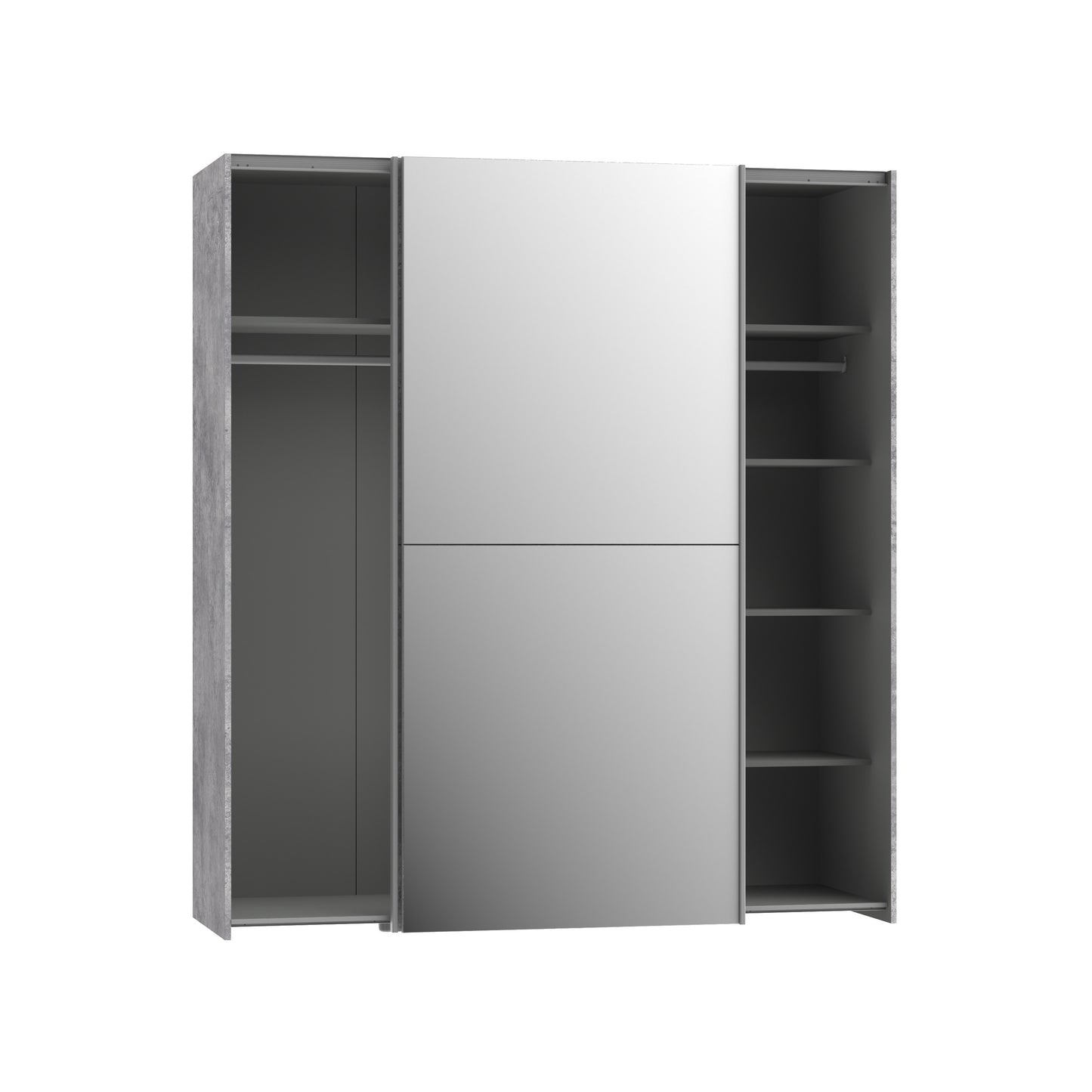 Dulap Kalis Beton Optic Gri Deschis, 170.3 Cm