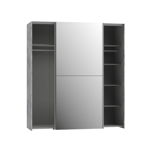Dulap Kalis Beton Optic Gri Deschis, 170.3 Cm