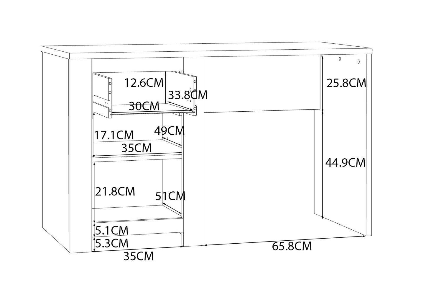 Birou Havana 120 Cm