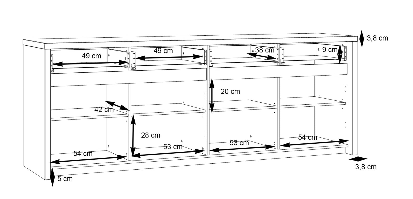Comoda Sentozza 227 Cm