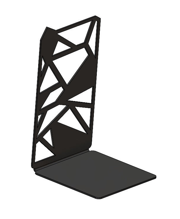 Suport De Carte Shapes Otel, Negru Mat, 18 X 11 Cm