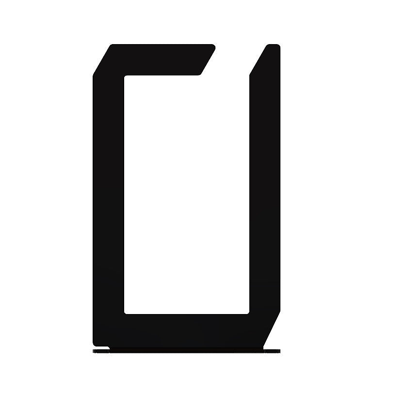 Suport De Carte Cub Otel Negru Mat, 18 X 11 Cm