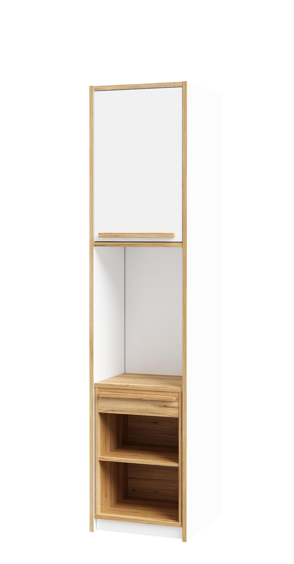 Biblioteca Multifunctionala Cu 1 Usa Si Extensie Birou Smartway, 49 Cm