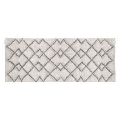 Covor De Baie Ethnic, Gri, 50 X 120 Cm