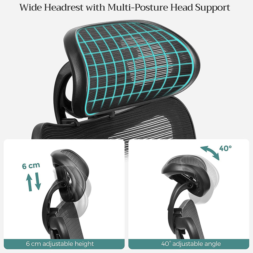 Scaun De Birou Ergonomic Din Plasa, Negru
