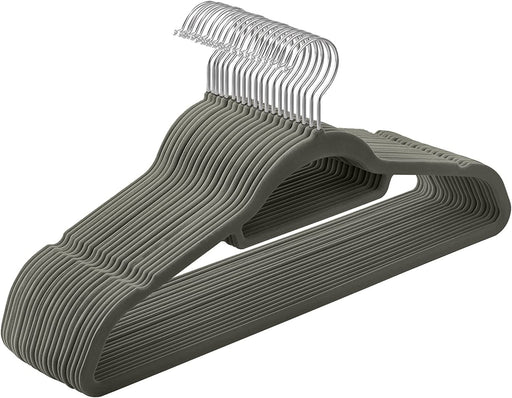 Set De 20 De Umerase Din Catifea, Gri, 43.5 Cm