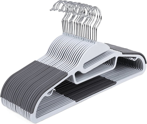 Set De 50 De Umerase Din Plastic, Gri Deschis Si Inchis, 41.5 Cm