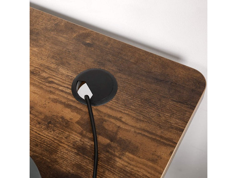 Blat De Lucru Pentru Birou Electric, Maro Vintage Si Negru, 70 X 140 Cm