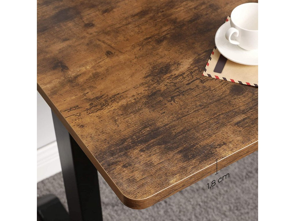 Blat De Lucru Pentru Birou Electric, Maro Vintage Si Negru, 70 X 140 Cm
