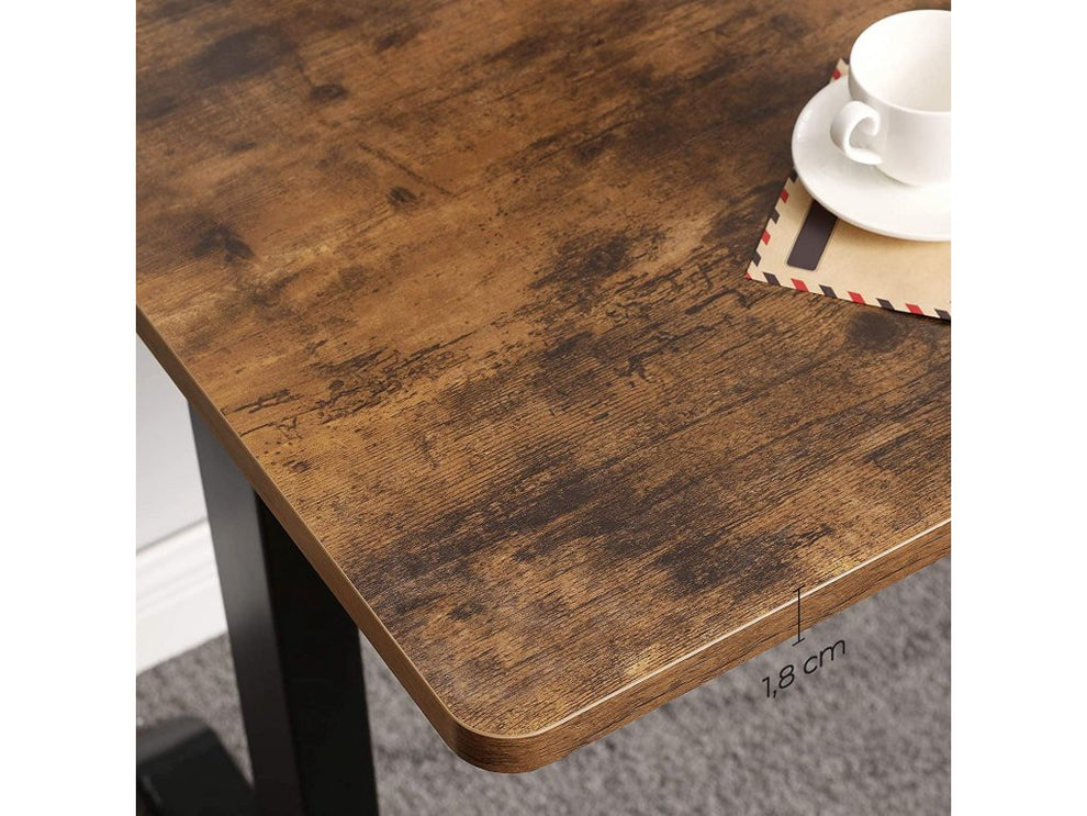 Blat De Lucru Pentru Birou Electric, Maro Vintage Si Negru, 70 X 140 Cm