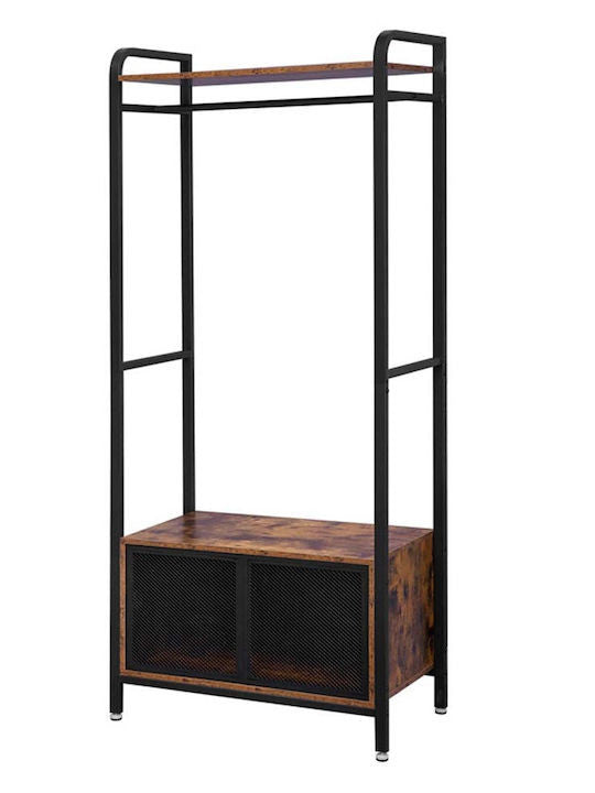 Dulap Deschis, Maro Rustic Si Negru, 80 Cm
