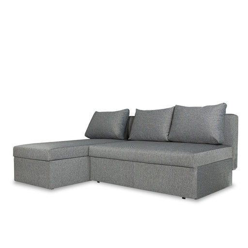 Coltar Extensibil Cu Lada, Vario Interschimbabil Stanga/Dreapta, Gri Inchis, 220 X 80 X 155 Cm