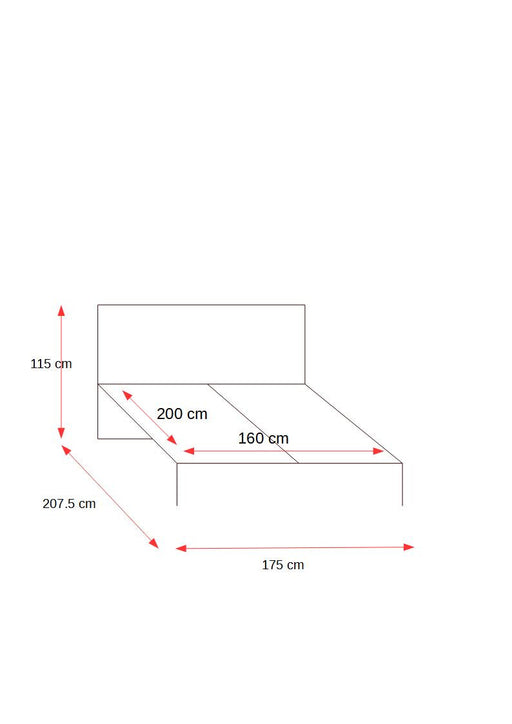 Pat Verona Bianco, Alb, Dimensiune Saltea 160 x 200 Cm