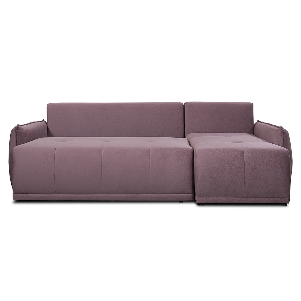 Coltar Extensibil Joy, Lada Depozitare, Interschimbabil Stanga/Dreapta, Roz, 254 Cm