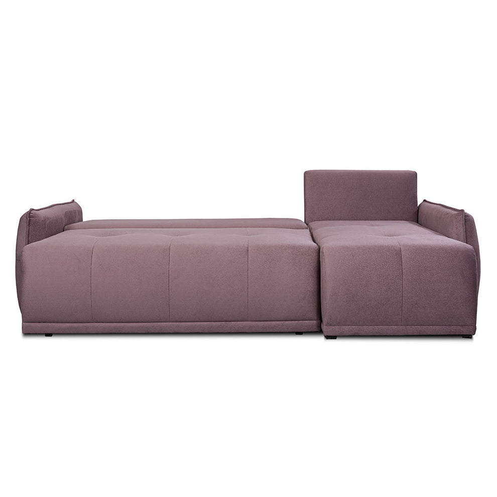Coltar Extensibil Joy, Lada Depozitare, Interschimbabil Stanga/Dreapta, Roz, 254 Cm