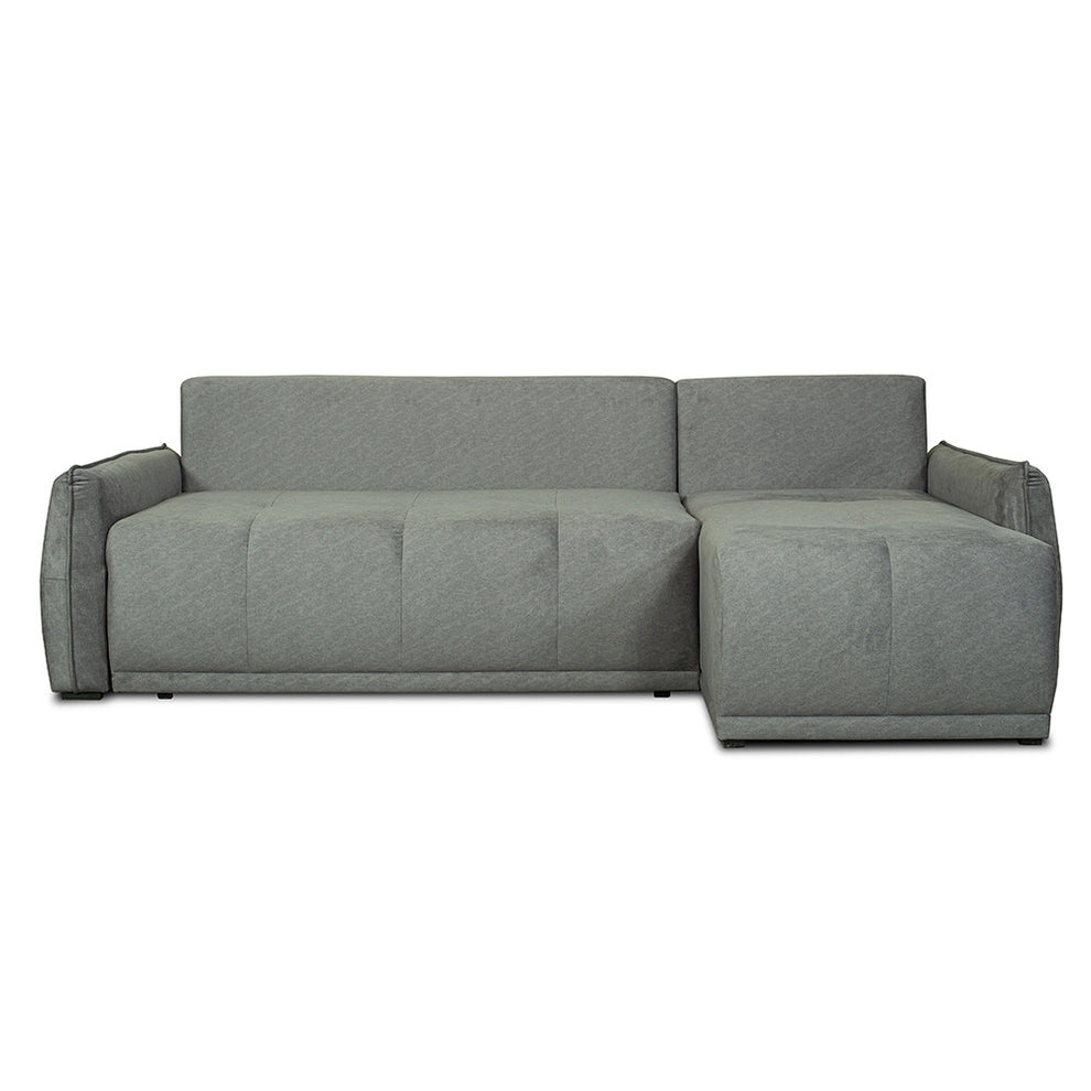 Coltar Extensibil Joy, Lada Depozitare, Interschimbabil Stanga/Dreapta,Gri, 254 Cm