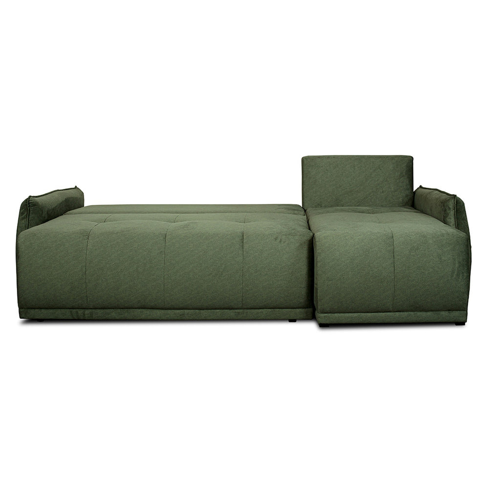 Coltar Extensibil Joy, Lada Depozitare, Interschimbabil Stanga/Dreapta, Verde, 254 Cm
