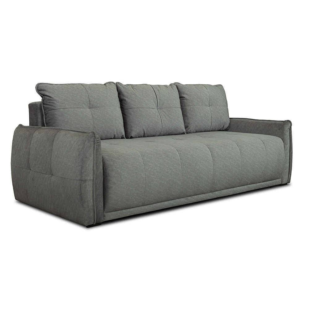 Canapea Extensibila Joy, Lada Depozitare, Gri, 222 Cm