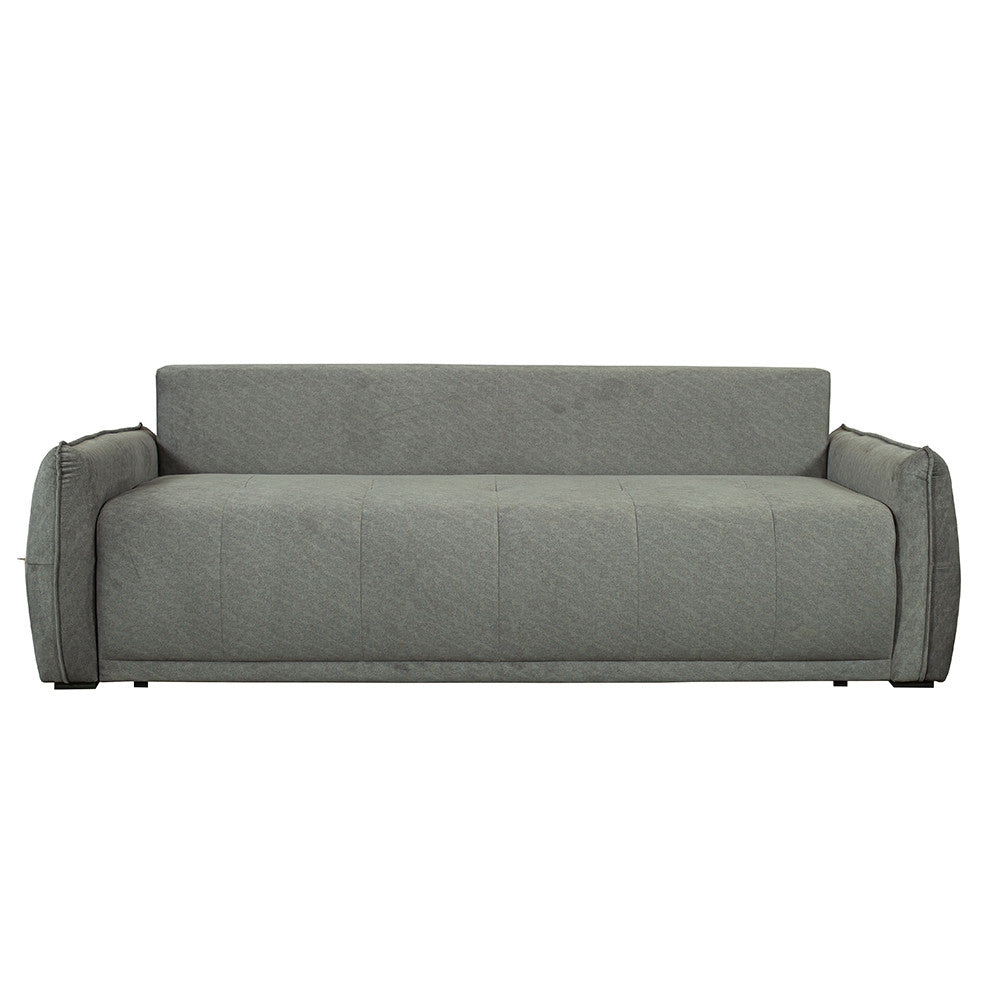Canapea Extensibila Joy, Lada Depozitare, Gri, 222 Cm