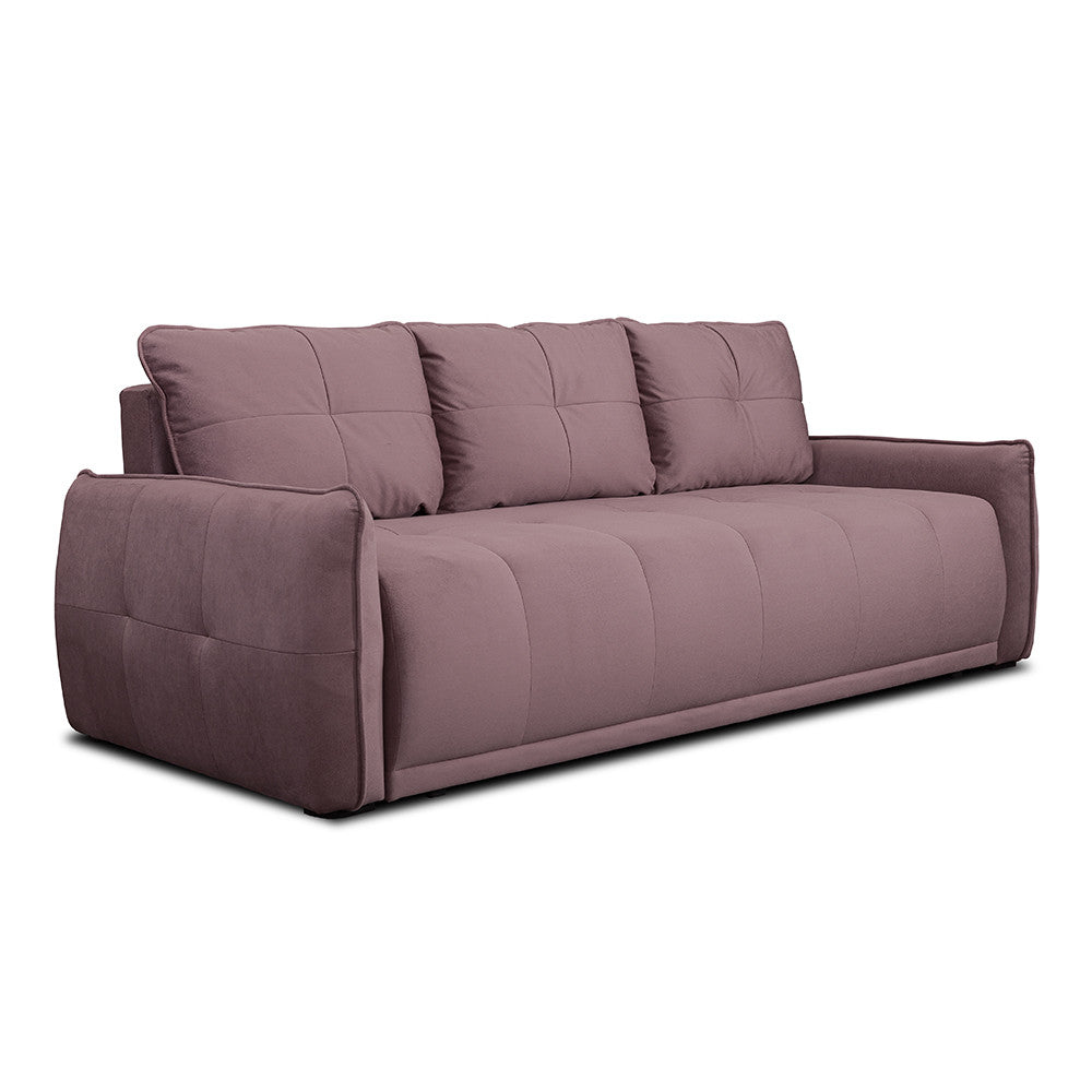Canapea Extensibila Joy, Lada Depozitare, Roz, 222 Cm