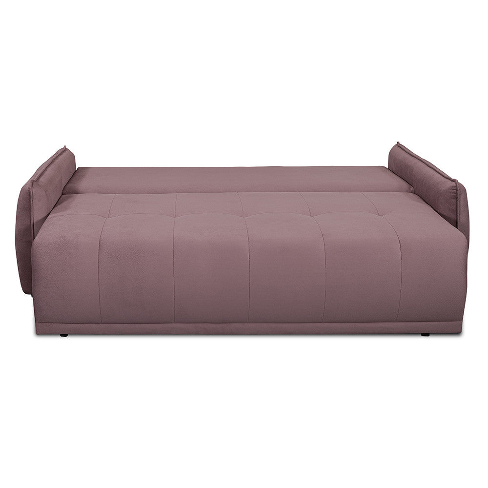 Canapea Extensibila Joy, Lada Depozitare, Roz, 222 Cm