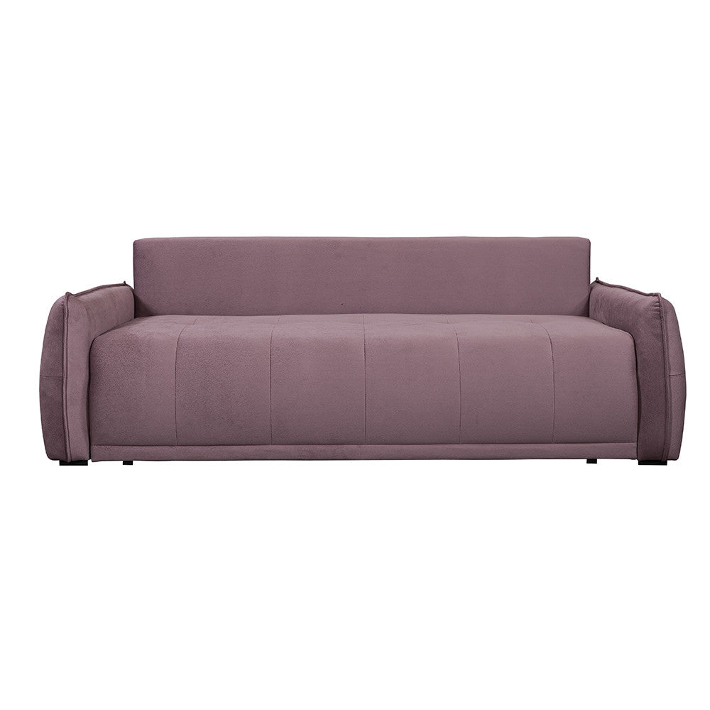Canapea Extensibila Joy, Lada Depozitare, Roz, 222 Cm