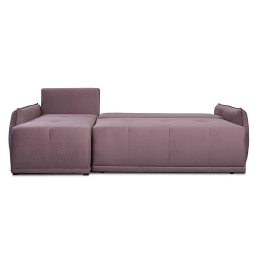 Coltar Extensibil Joy, Lada Depozitare, Interschimbabil Stanga/Dreapta, Roz, 254 Cm
