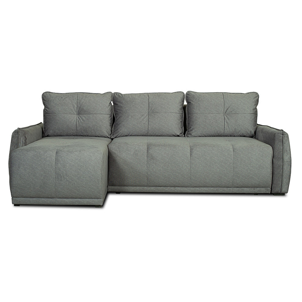 Coltar Extensibil Joy, Lada Depozitare, Interschimbabil Stanga/Dreapta,Gri, 254 Cm