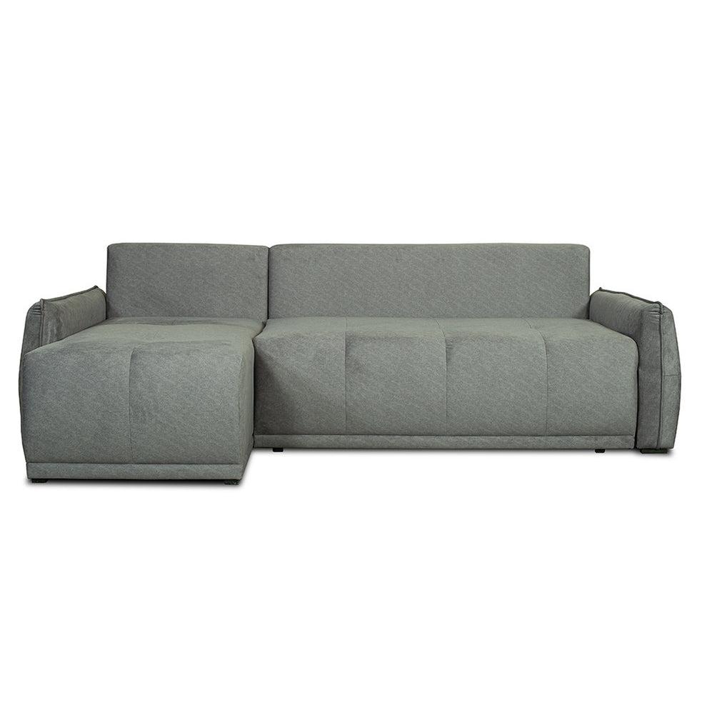 Coltar Extensibil Joy, Lada Depozitare, Interschimbabil Stanga/Dreapta,Gri, 254 Cm