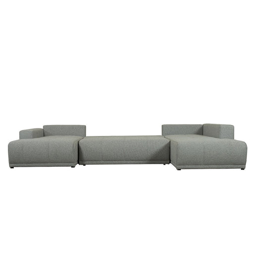 Coltar U Extensibil Otis Dreapta, 6 Locuri, Lada Depozitare, Gri, 357 Cm