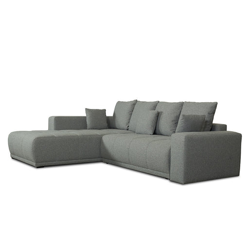Coltar Extensibil Cu Otoman Stanga Otis, 5 Locuri, Lada Depozitare, Gri, 280 Cm