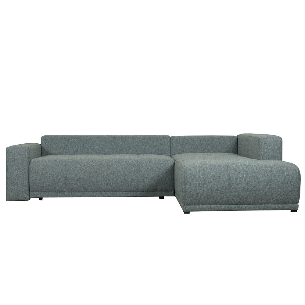 Coltar Extensibil Cu Otoman Dreapta Otis, 5 Locuri, Lada Depozitare, Gri Albastrui, 280 Cm