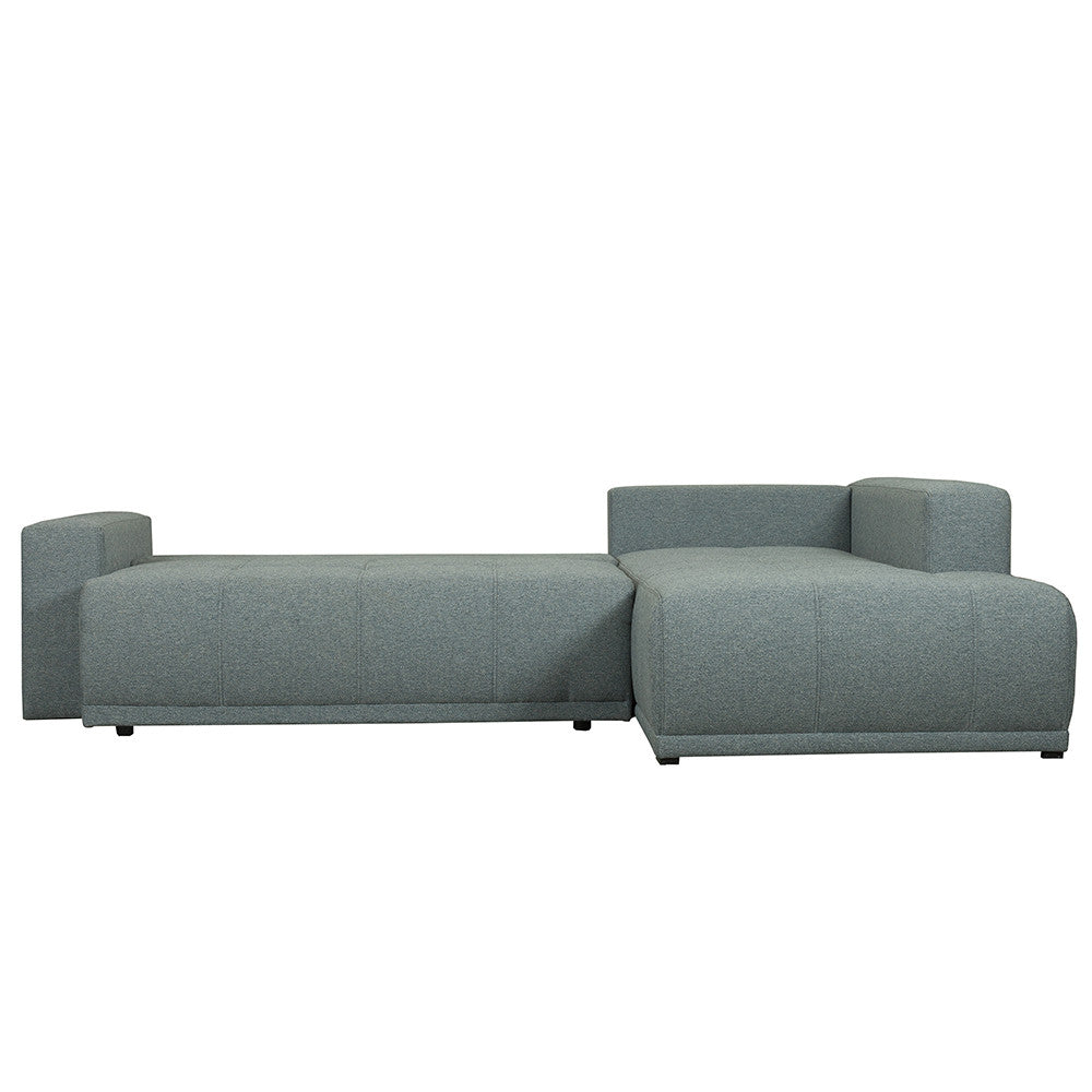 Coltar Extensibil Cu Otoman Dreapta Otis, 5 Locuri, Lada Depozitare, Gri Albastrui, 280 Cm
