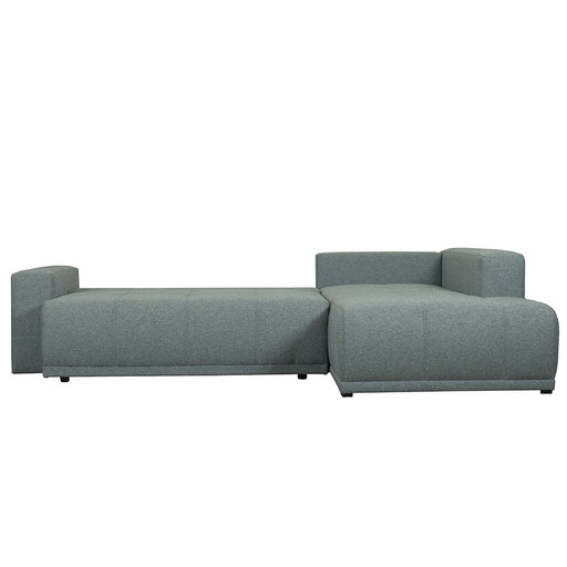 Coltar Extensibil Cu Otoman Dreapta Otis, 5 Locuri, Lada Depozitare, Gri Albastrui, 280 Cm