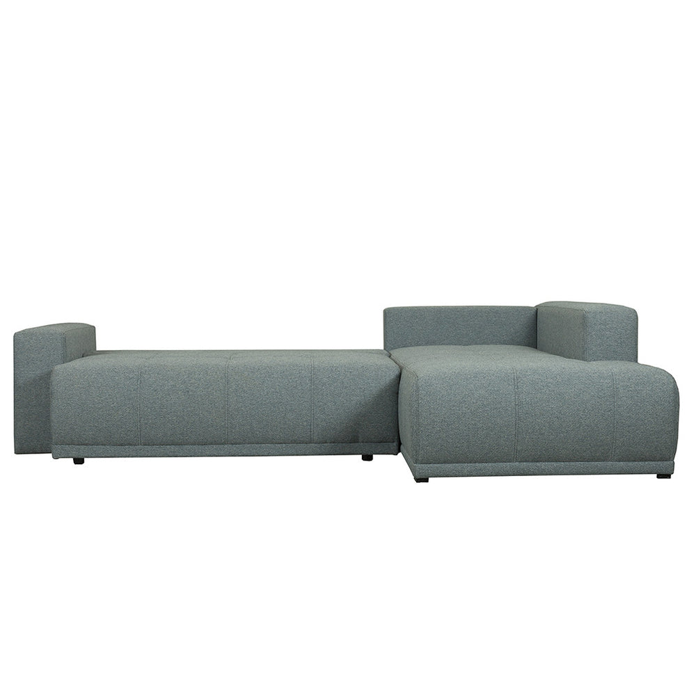 Coltar Extensibil Cu Otoman Dreapta Otis, 5 Locuri, Lada Depozitare, Gri Albastrui, 280 Cm