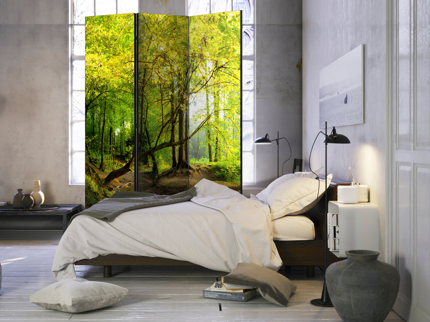 Paravan Forest Clearing [Room Dividers] 135 Cm X 172 Cm-Resigilat