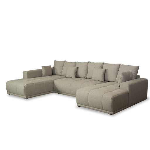 Coltar U Extensibil Otis Stanga, 6 Locuri, Lada Depozitare, Bej, 357 Cm