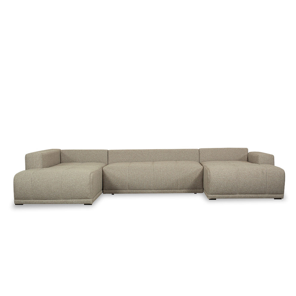 Coltar U Extensibil Otis Stanga, 6 Locuri, Lada Depozitare, Bej, 357 Cm