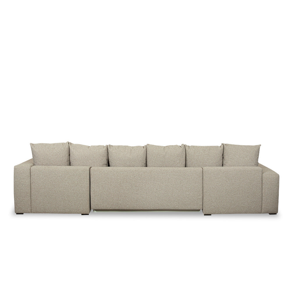 Coltar U Extensibil Otis Stanga, 6 Locuri, Lada Depozitare, Bej, 357 Cm