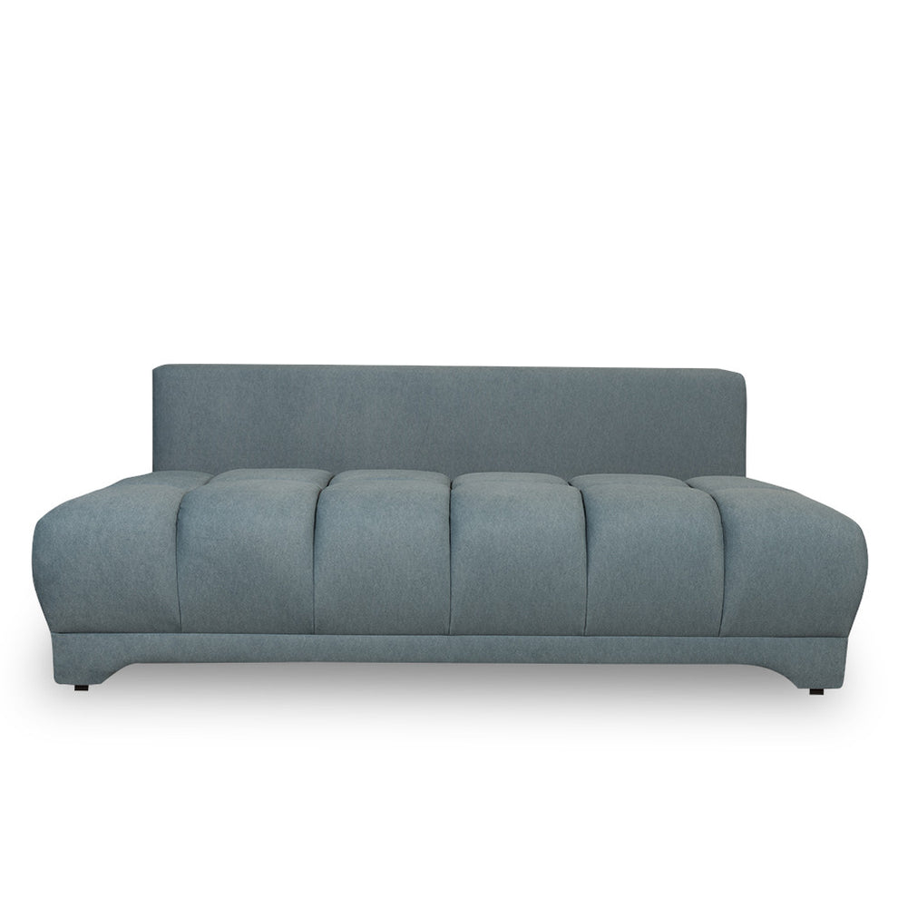 Canapea Extensibila Dali, 3 Locuri, Lada Depozitare, Albastru, 210 Cm