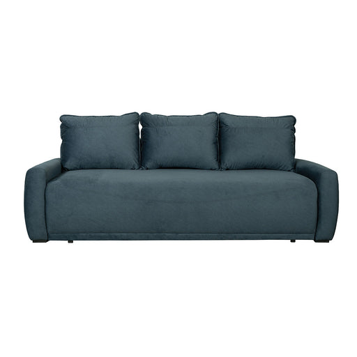 Canapea Extensibila Lea, 3 Locuri, Lada Depozitare, Albastru, 225 Cm