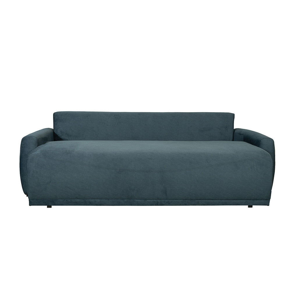 Canapea Extensibila Lea, 3 Locuri, Lada Depozitare, Albastru, 225 Cm