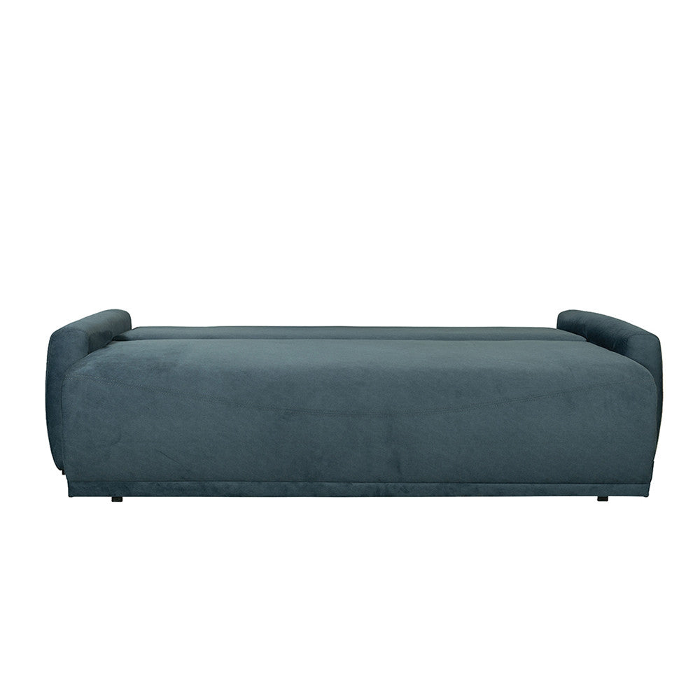 Canapea Extensibila Lea, 3 Locuri, Lada Depozitare, Albastru, 225 Cm