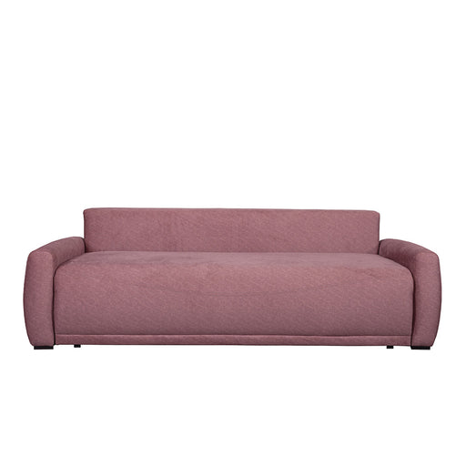 Canapea Extensibila Lea, 3 Locuri, Lada Depozitare, Roz, 225 Cm